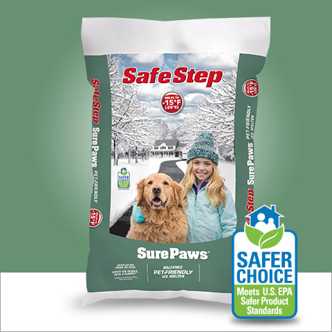 Safe Step Sure Paws 56720 Ice Melter, Crystal, White, Odorless, 20 lb Bag - 1