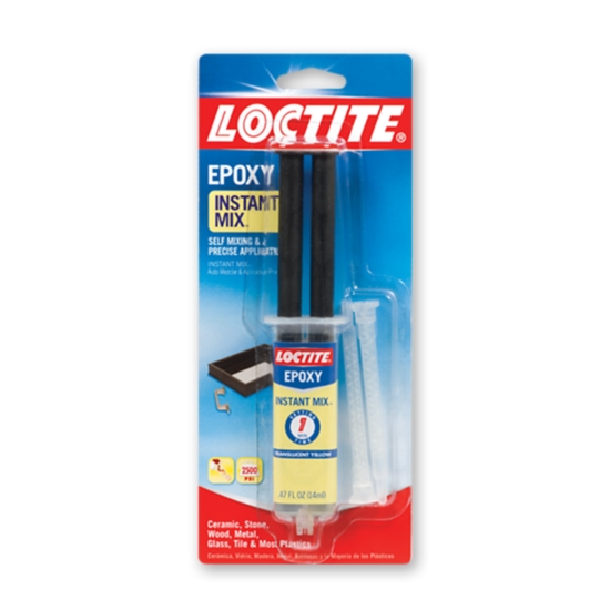 Loctite INSTANT MIX 1366072 Epoxy, Colorless/Light Yellow, Liquid, 0.47 fl-oz Carded