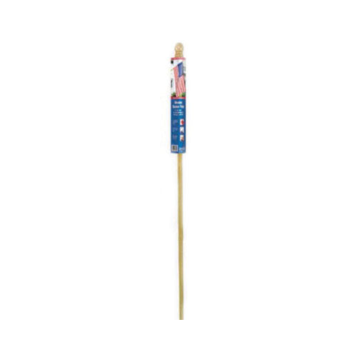 Annin FLAGMAKERS 031805R Tangle-Free Banner Pole, 5 ft H, Wood