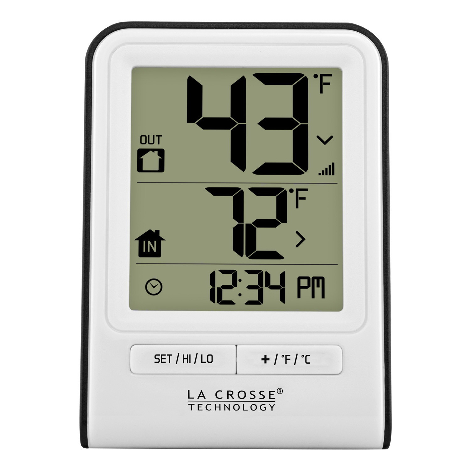 La Crosse 308-1409WT Thermometer, Battery, Digital, White - 2