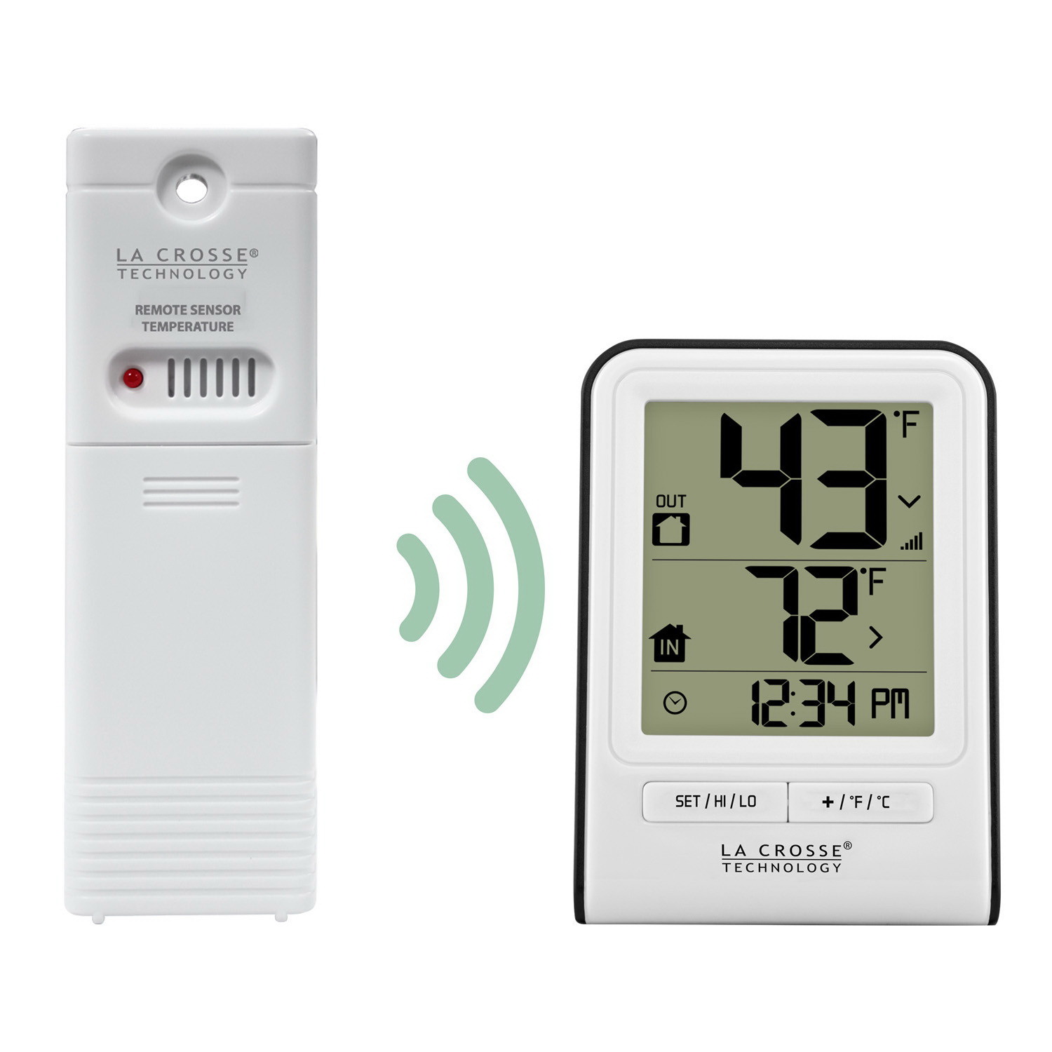 La Crosse 308-1409WT Thermometer, Battery, Digital, White - 3