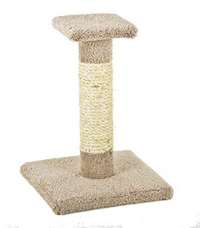 Ware 01001 Kitty Cactus, 14 in L, 13 in W, 18 in H, Carpet, Sisal Covering
