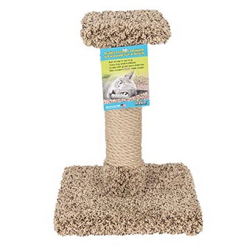 Ware 01001 Kitty Cactus, 14 in L, 13 in W, 18 in H, Carpet, Sisal Covering