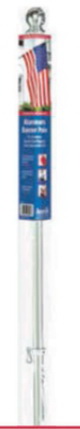 Annin FLAGMAKERS 183 Flag Pole, Aluminum, Brushed