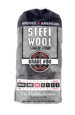 10121100 Steel Wool, 3-1/4 in L, 4 in W, #0 Grit, Very Fine