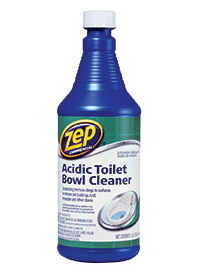ZUATB32 Acidic Toilet Bowl Cleaner, 1 qt, Liquid, Mint, Blue