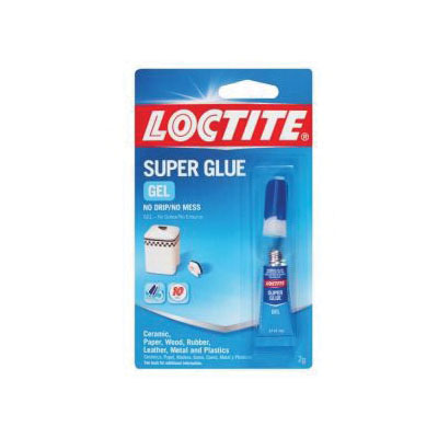 Loctite 1399965 Super Glue, Gel, Clear/Colorless, 2 g Tub