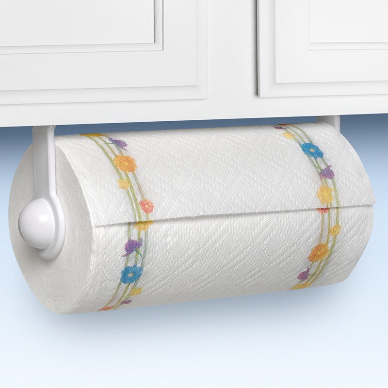 Spectrum 40200 Paper Towel Holder, Plastic, White