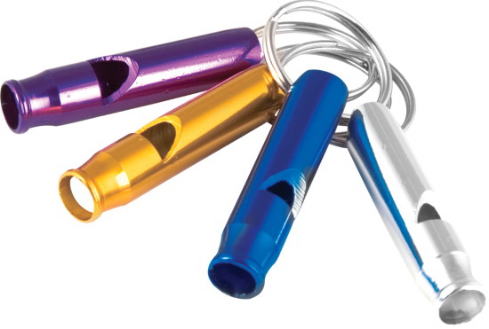 Wilmar W3211 Keychain Whistle, Aluminum