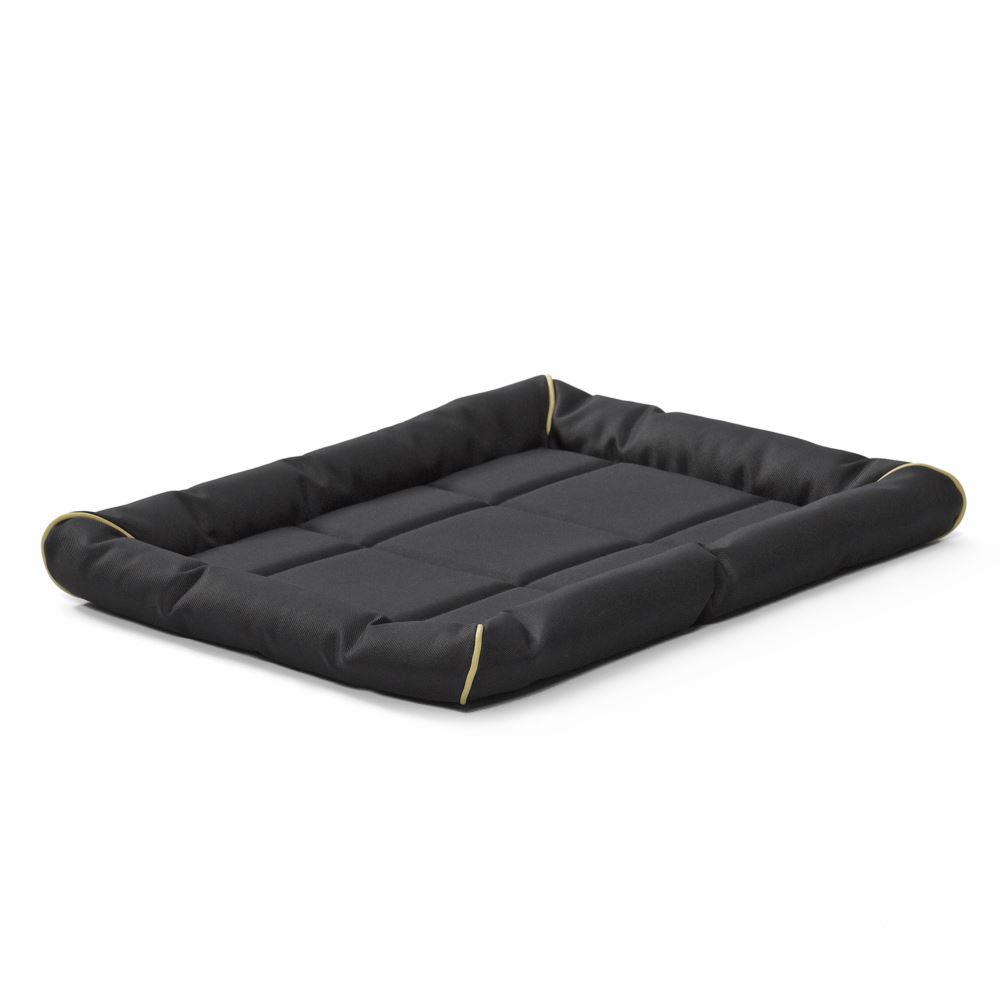 Midwest Products Quiet Time Maxx 40524-BK Ultra Rugged Pet Bed, 24 in L, 1 in W, Polyfiber Fill, Polyester, Black