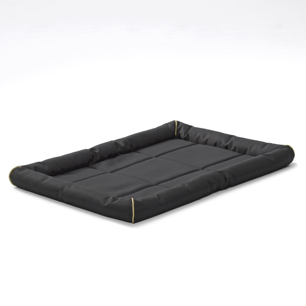 Midwest Products Quiet Time Maxx 40542-BK Ultra Rugged Pet Bed, 42 in L, 2 in W, Polyfiber Fill, Polyester, Black