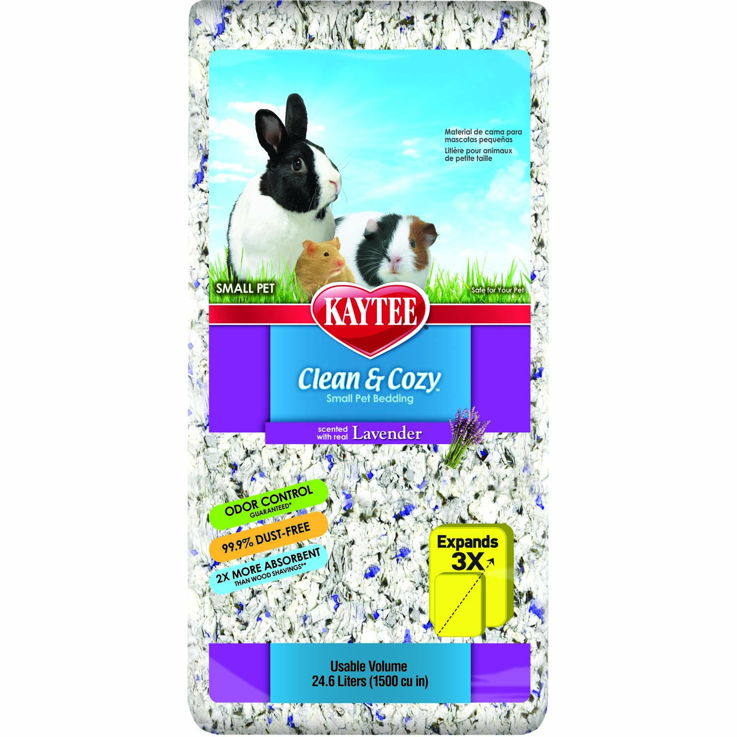 Kaytee Clean & Cozy 100037690 Pet Bedding, 1500 cu-in Coverage Area, 24.6 L