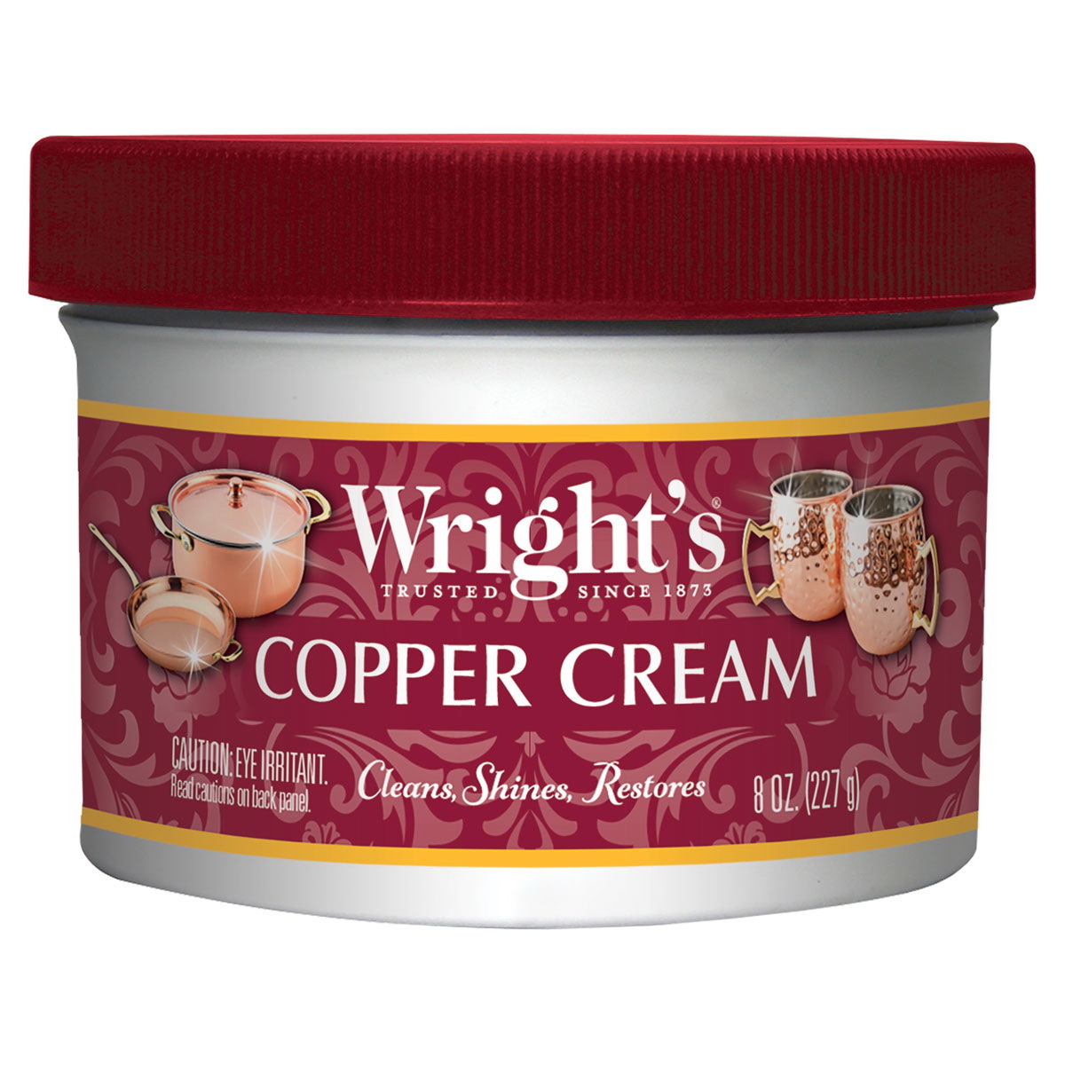 Wright's 340 Copper Cream, 8 oz Jar, Paste, Mild, Off-White