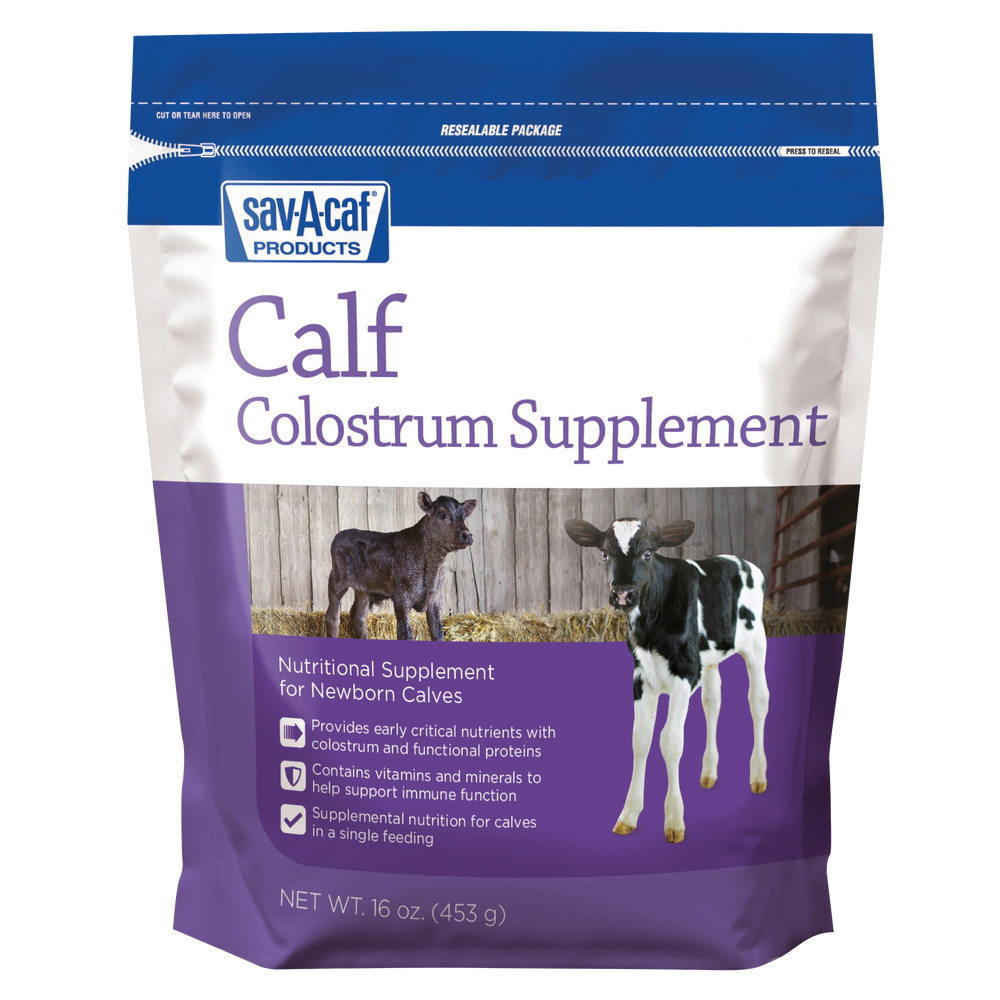 Sav-A-Caf 01-7514-0210 Colostrum Replacer, Dry, 453 g, Pouch