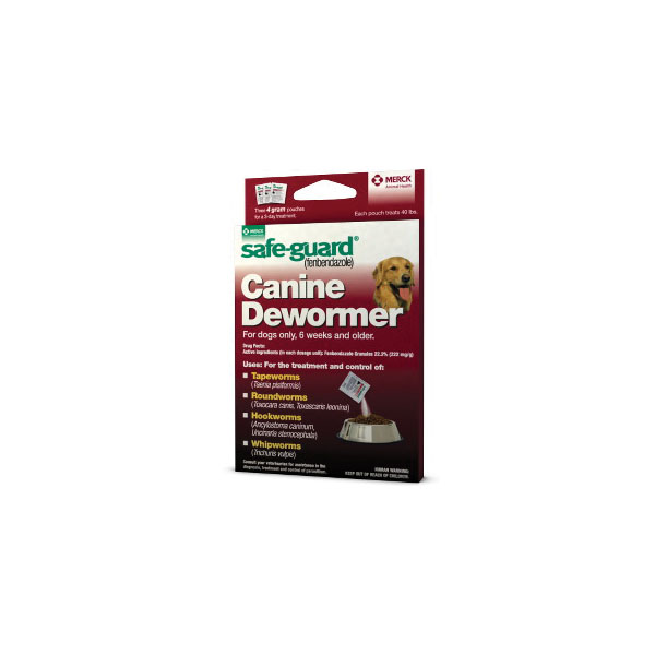 Safe Guard 001 033576 Canine Dewormer Granular 2 g Pack