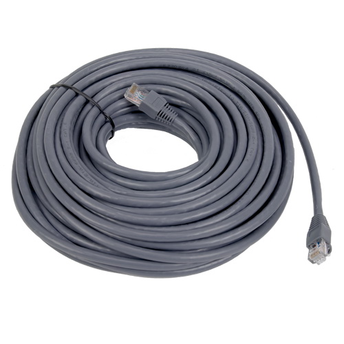 RCA TPH633R Network Cable, 50 ft L, CAT6 Category Rating, Gray Sheath