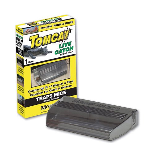 Tomcat 33511 Live Catch Mouse Trap, 7-5/8 in L, 6-1/4 in