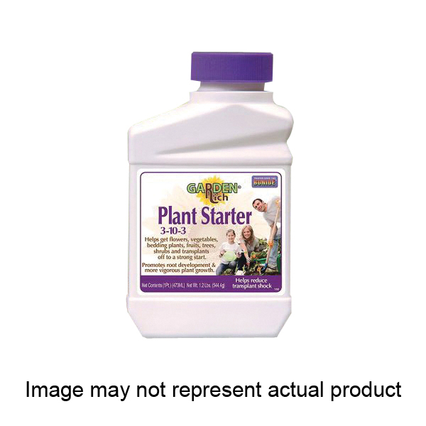 Bonide Garden Rich 161 Plant Starter Fertilizer, 1 qt, Liquid, 3-10-3 N-P-K Ratio