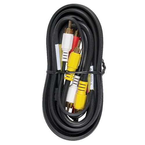 RCA VH84R Dubbing Cable, Black Sheath, 6 ft L