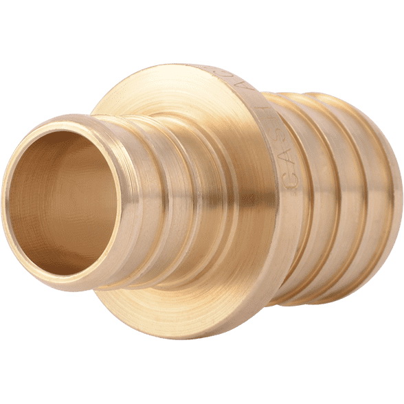 SharkBite UC060LF Reducing Coupling, 3/4 x 1 in, Barb x Crimp, Brass, 80 to 160 psi Pressure