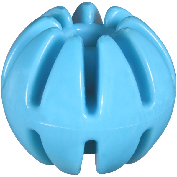 JW MegaLast 46302 Dog Toy, L, Ball, Megalastomer, Blue/Green/Red