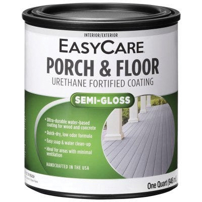 EasyCare USGFT-QT Porch & Floor Paint, Semi-Gloss, 1 qt, 250 to 450 sq-ft/gal Coverage Area
