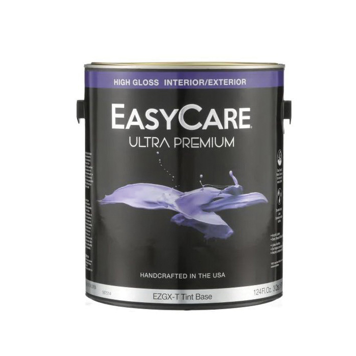 EasyCare EZGXT-GL Latex Paint, High-Gloss Sheen, Tint Base, 1 gal
