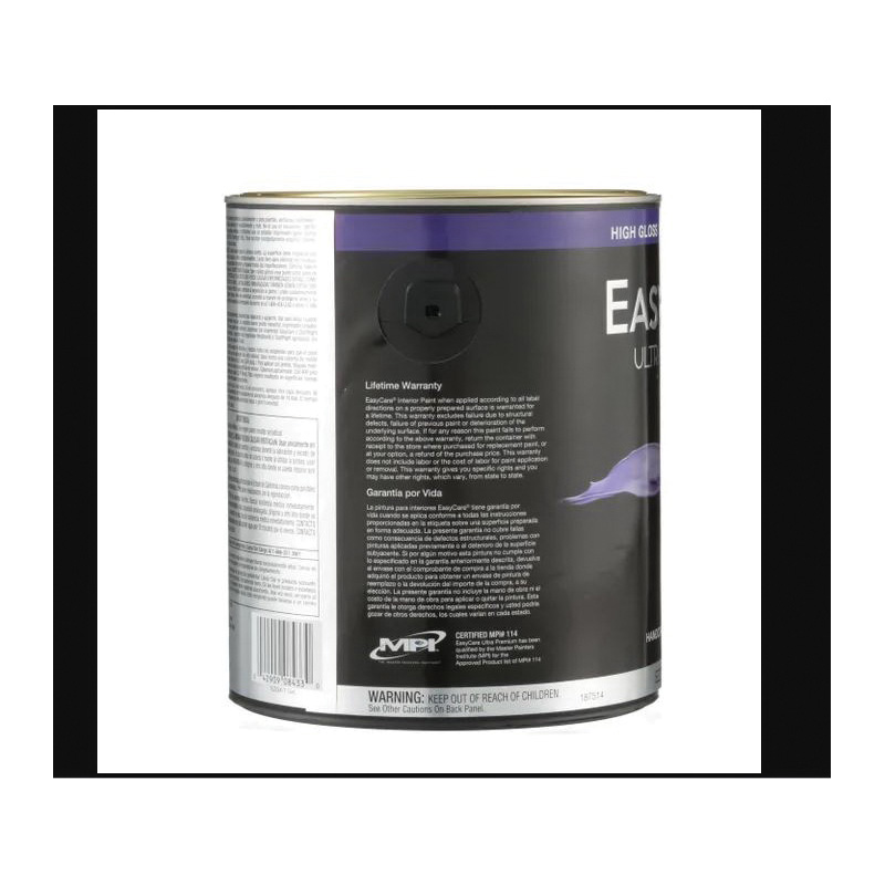 EasyCare EZGXT-GL Latex Paint, High-Gloss Sheen, Tint Base, 1 gal