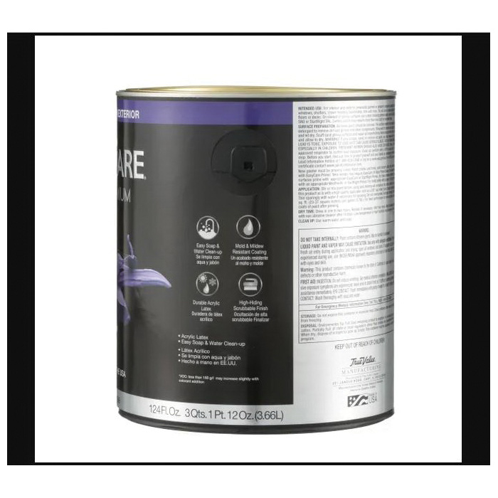 EasyCare EZGXT-GL Latex Paint, High-Gloss Sheen, Tint Base, 1 gal