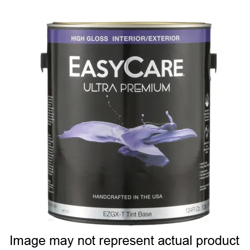 EasyCare EZGXT-QT Latex Paint, High-Gloss Sheen, Tint Base, 1 qt