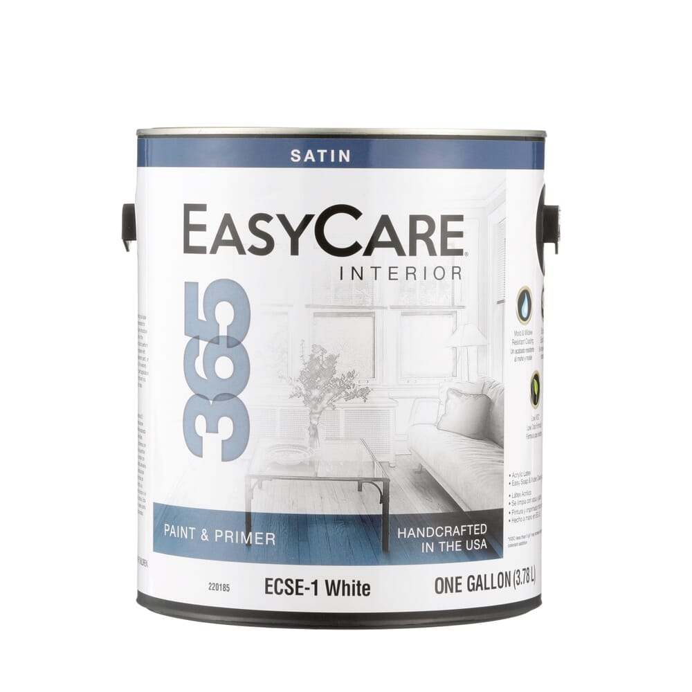 EasyCare ECSEP-GL Interior Paint, Latex, Pastel, Satin, 1 gal
