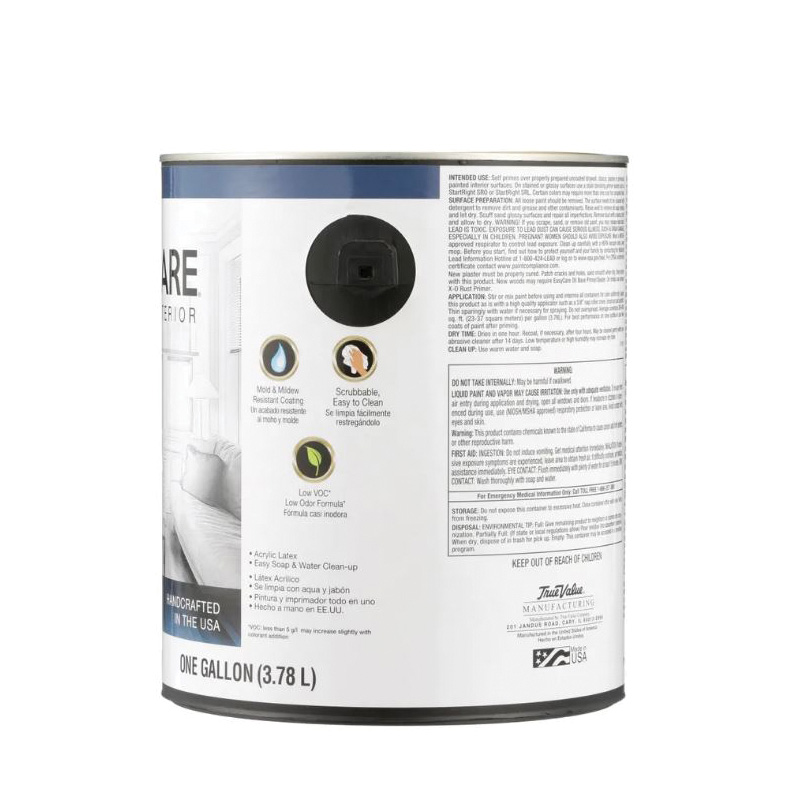 EasyCare ECSEP-GL Interior Paint, Latex, Pastel, Satin, 1 gal