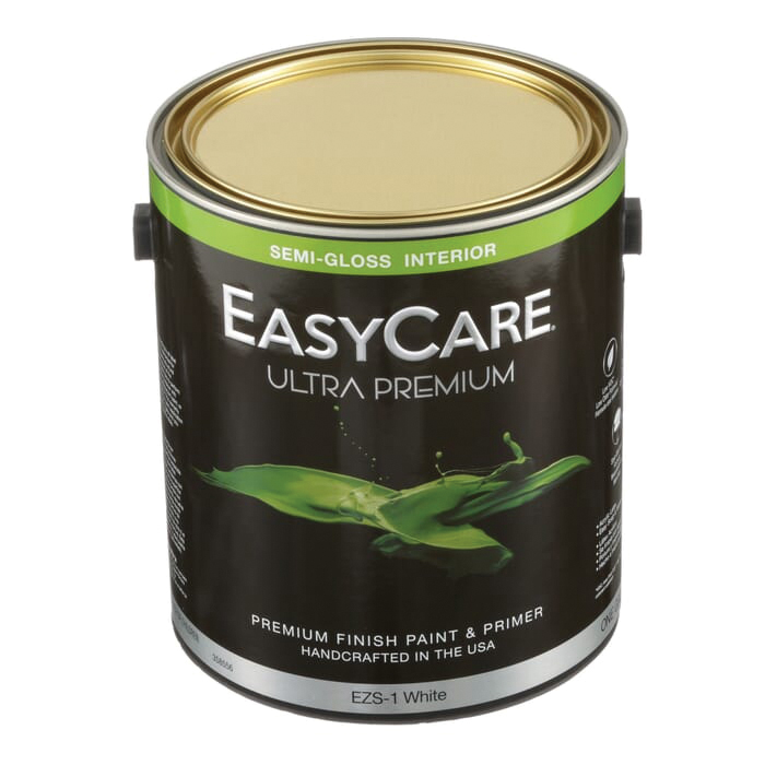 EasyCare Ultra Premium EZ Series EZS1-GL Interior Paint, Semi-Gloss Sheen, White, 1 gal