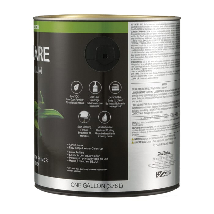 EasyCare Ultra Premium EZ Series EZS1-GL Interior Paint, Semi-Gloss Sheen, White, 1 gal