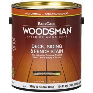 EasyCare STOVN-GAL Exterior Stain, Neutral Base, Liquid, 1 gal, Solvent