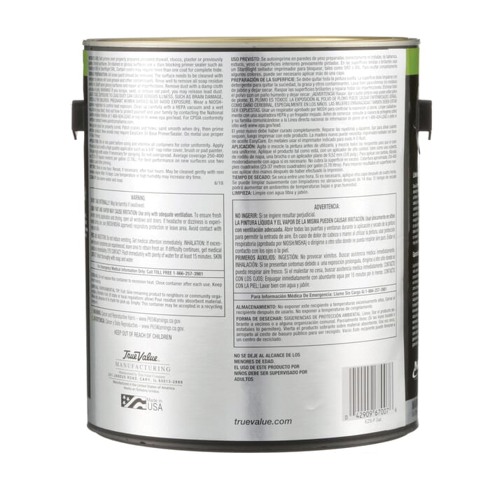 EasyCare Ultra Premium EZ Series EZSP-GL Interior Paint, Semi-Gloss Sheen, Pure White, 1 gal