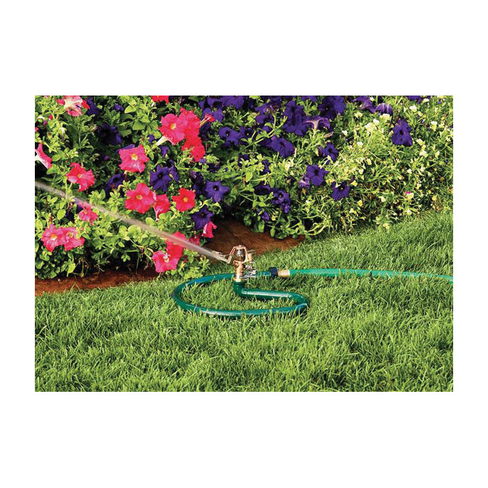 Impact Sprinkler, Orbit, 1/2 in Connection, 90 ft, Brass/Metal - 2