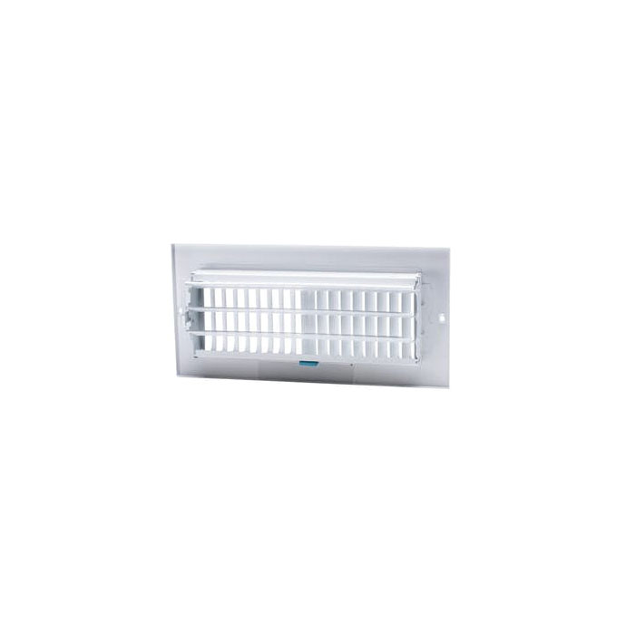 Sidewall/Ceiling Register, Accord Pro, 4in x 8 in W, 2-Way, Steel, White - 2