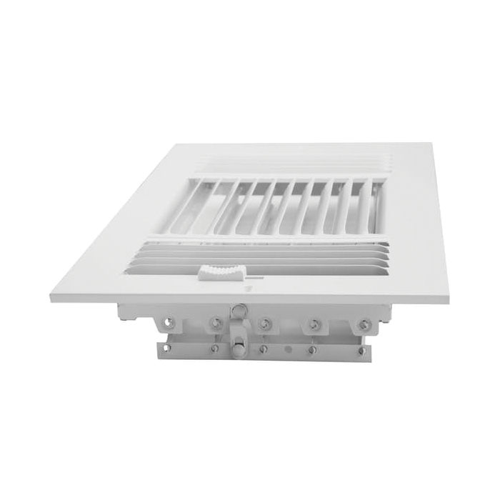 Sidewall/Ceiling Register, Accord Pro, 4in x 10 in W, 3-Way, Steel, White - 2
