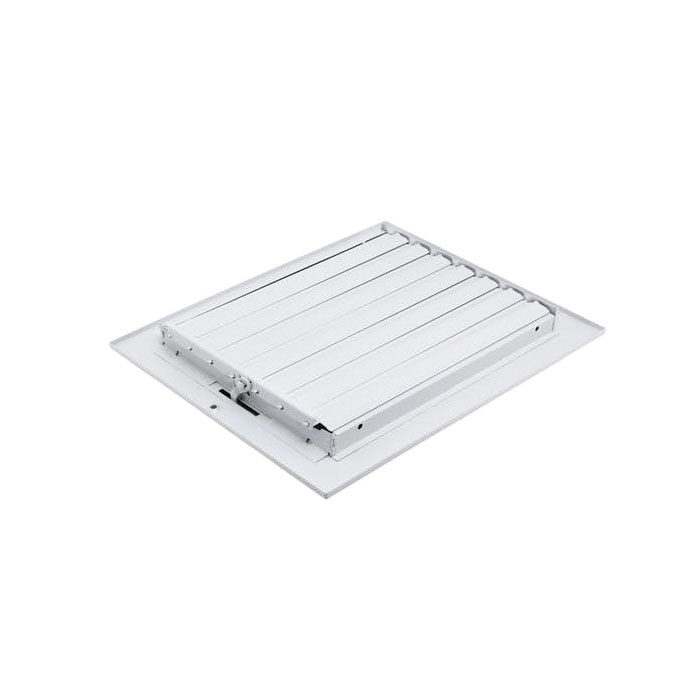 Sidewall/Ceiling Register, Accord Pro, 4in x 10 in W, 3-Way, Steel, White - 3