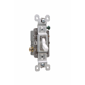 TradeMaster 660WSLG Switch, 15 A, 120 V, Thermoplastic Housing Material, White