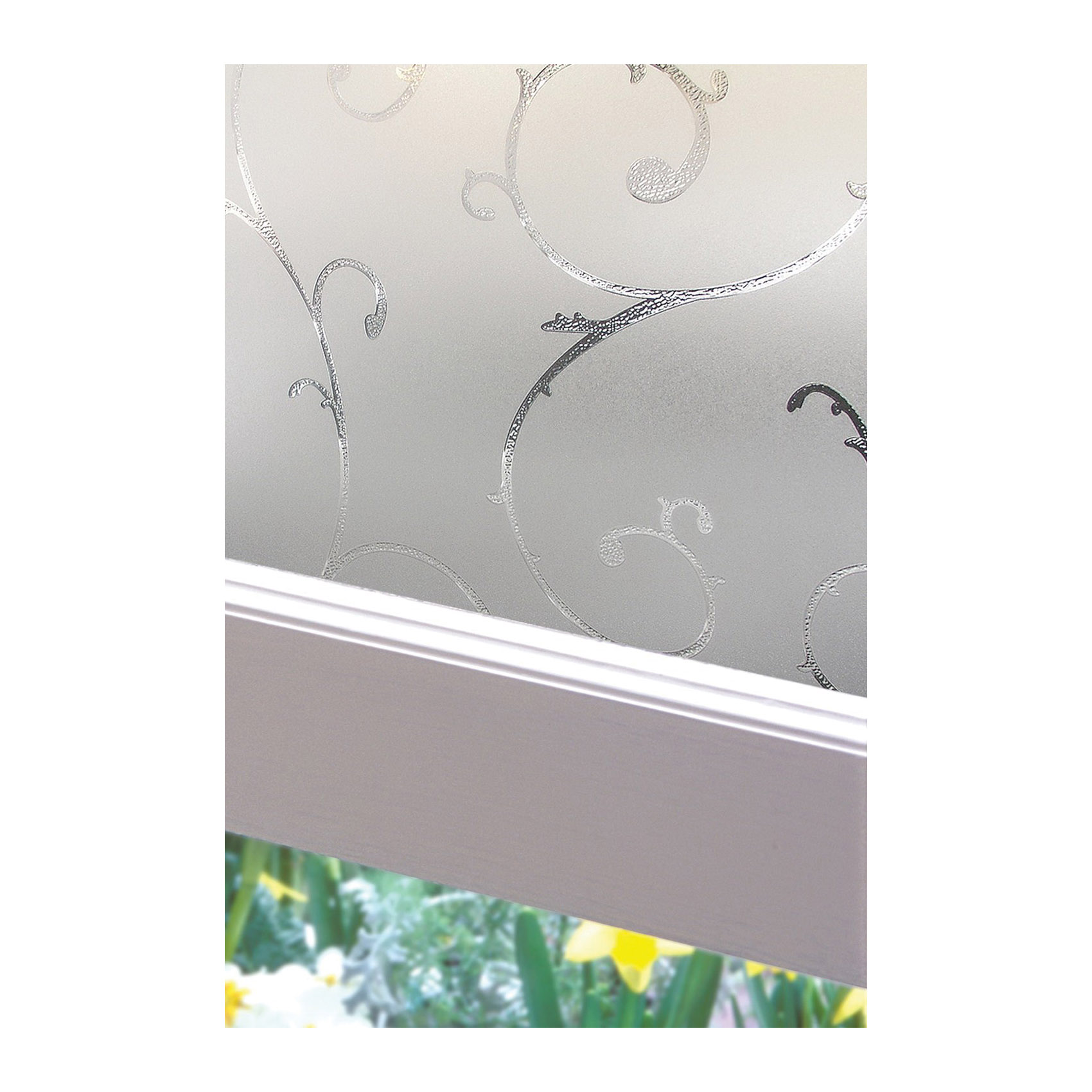 Window Film, Artscape, 36 in L, 24 in W, Vinyl, Clear - 3