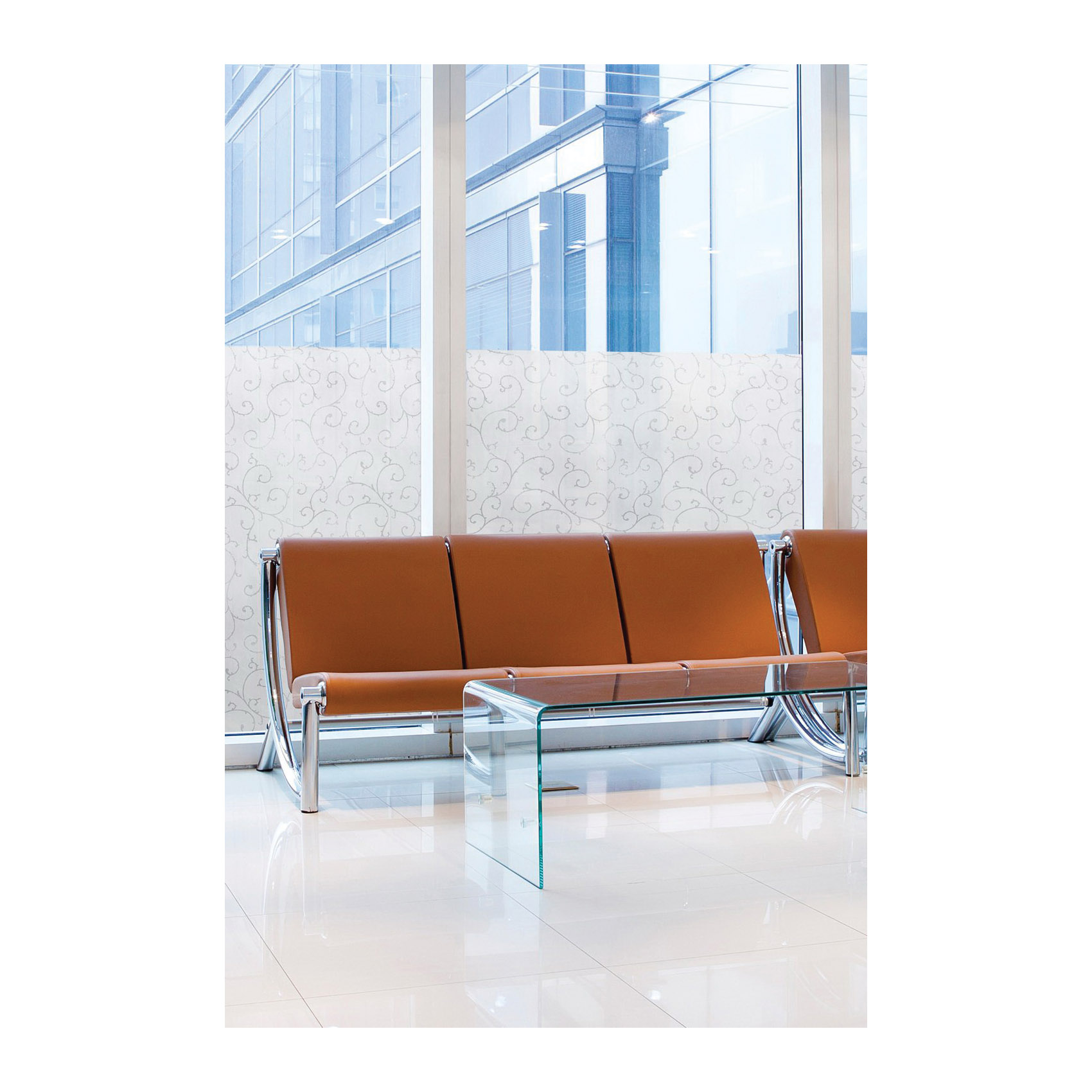 Window Film, Artscape, 36 in L, 24 in W, Vinyl, Clear - 4