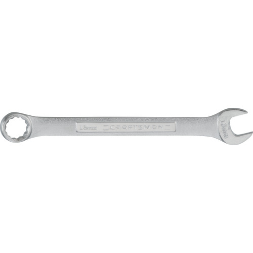 CMMT42917 Combination Wrench, Metric, 13 mm Head, 6 in L, 12-Point, Alloy Steel, Chrome, Straight Handle