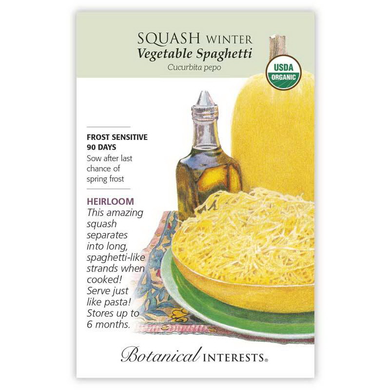 Botanical Interests 3171 Vegetable Seed, 90 days Days, Cucurbita Pepo, Squash, 3 g Pack