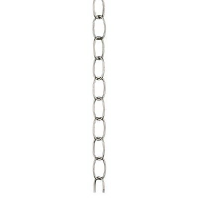 Westinghouse 7007500 Fixture Chain, 3 ft L, Metal, Brushed Nickel - 1