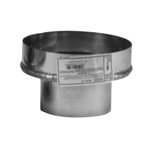 244246 Chimney Adapter, 4 in ID x 6 in OD Dia, 304 Stainless Steel, Galvanized