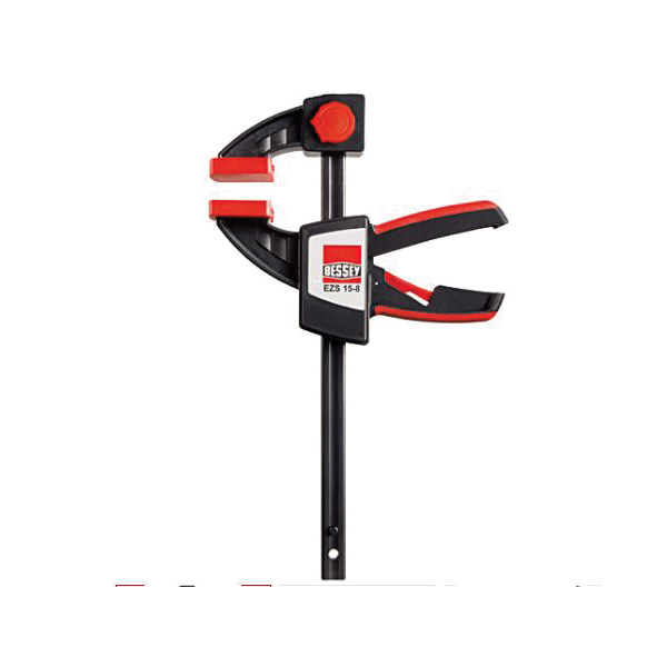 Bessey EZS Series EZS90-8 One-Handed Bar Clamp, 445 lb, 30 in Max Opening Size, 3-1/2 in D Throat, Plastic/Steel Body - 1
