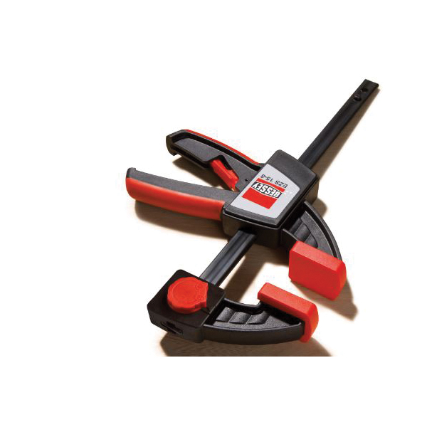 Bessey EZS Series EZS45-8 One-Handed Bar Clamp, 445 lb, 18 in Max Opening Size, 3-1/2 in D Throat, Plastic/Steel Body - 3