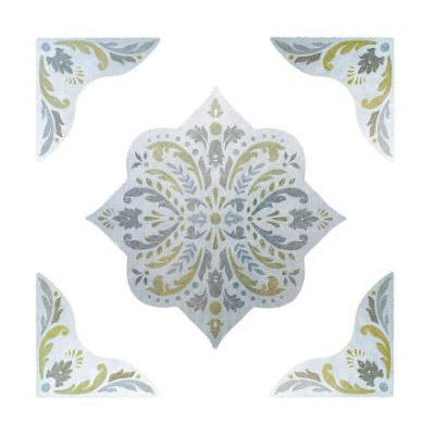 Window Film Accent, Artscape, 12 in L, 12 in W, Medallion Pattern, Multi-Color - 2